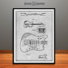 1964 Fender Guitar Patent Print Gray