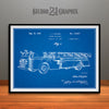 1939 Fire Truck Patent Print Blueprint
