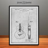 1941 Gretsch Guitar Patent Print Gray