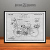 Canfield Motorcycle Patent Print Gray