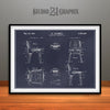1947 Eames Chair Patent Print Blackboard