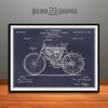 1901 Stratton Motorcycle Patent Print Blackboard