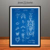 1959 Anatomical Skeleton Patent Print Blueprint