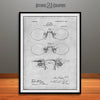 1906 Eyeglasses Patent Print Gray