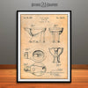 1957 Toilet Bowl Patent Print Antique Paper