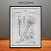 1915 Peterson Adjustable Wrench Spanner Patent Print Gray