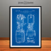 1934 Beer Cooler and Tap Patent Print Blueprint