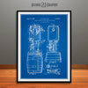 Beer Cooler and Tap Patent Print Blueprint