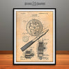1906 Fly Fishing Reel Patent Print Antique Paper