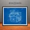 1936 Dry Cleaning Machine Patent Print Blueprint