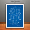 1938 Ironing Machine Patent Print Blueprint