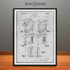 1938 Ironing Machine Patent Print Gray
