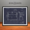 1921 Ironing Machine Patent Print Blackboard