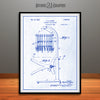 1928 M.S. Joyner Permanent Waving Machine Patent Print Blueprint