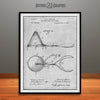1897 Ice Cream Mold and Disher Patent Poster Gray