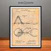 1897 Ice Cream Mold and Disher Patent Poster Antique Paper