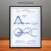 1897 Ice Cream Mold and Disher Patent Poster Blueprint