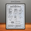 Vintage African American Patent Prints Gray