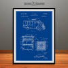 1944 F.M. Jones Automotive Air Conditioning Unit Patent Print Dark Blue