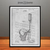 1899 J. B. Rhodes Water Closet Patent Print Gray