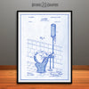 1899 J. B. Rhodes Water Closet Patent Print Blueprint