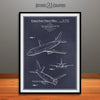1966 Boeing 737 Jet Aircraft Patent Print Blackboard
