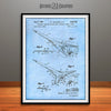 1967 Boeing Supersonic Airplane Patent Print Light Blue