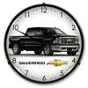 Chevrolet Silverado Black LED Clock