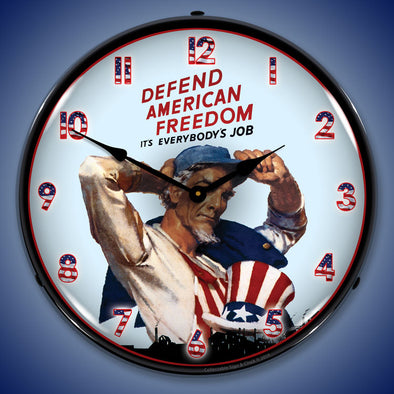 American Freedom LED Clock