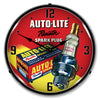 Autolite Resistor Spark Plugs LED Clock