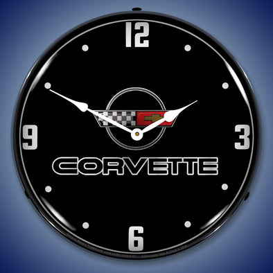 C4 Corvette Black Tie LED Clock