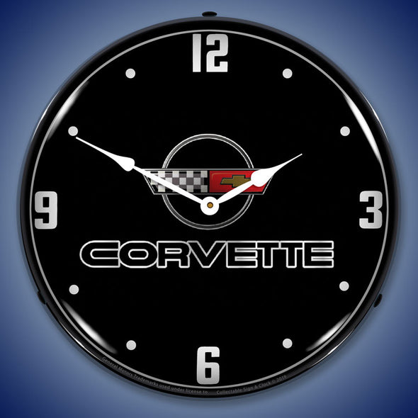 C4 Corvette Black Tie LED Clock