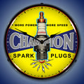 Champion Plugs Vintage LED Clock