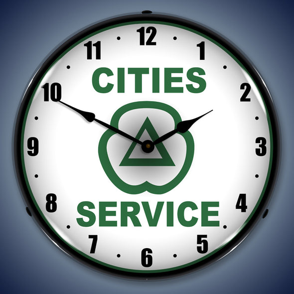 Cities Services LED Clock