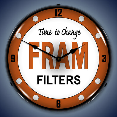 Fram Filters LED Clock