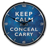 Keep Calm Conceal Carry LED Clock