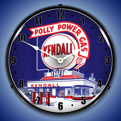 Kendall Gas Station LED Clock