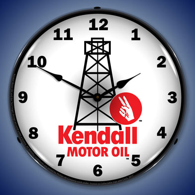 Kendall Motor Oil 4 LED Clock