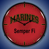 Marines Semper Fi LED Clock