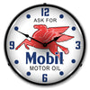 Mobil Oil LED Clock