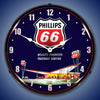 Phillips 66 Gas Station 2 LED Clock