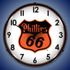 Phillips 66 Orange LED Clock
