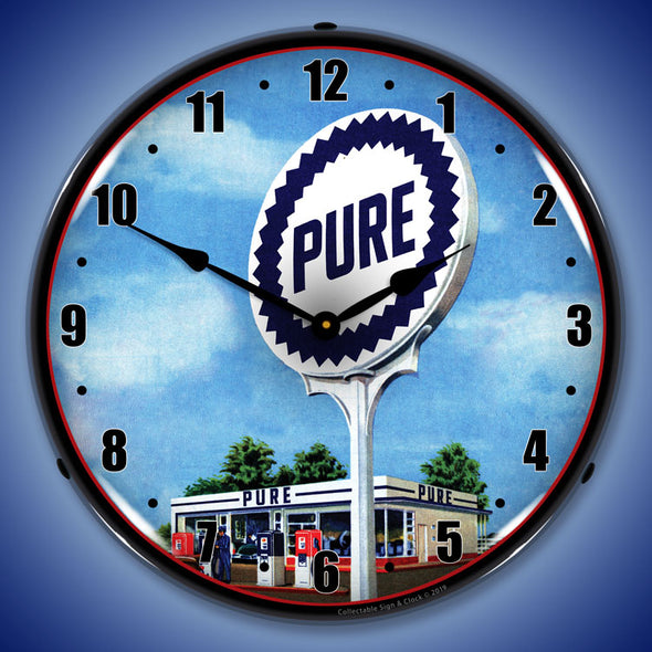 Pure Gas Station LED Clock