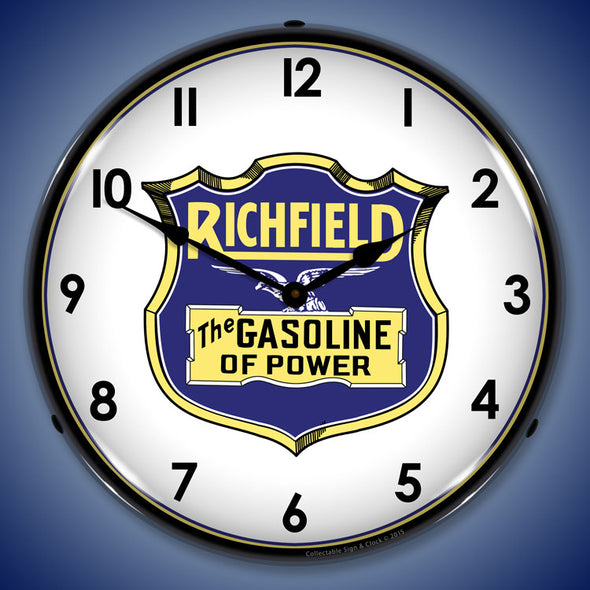 Richfield Gasoline LED Clock