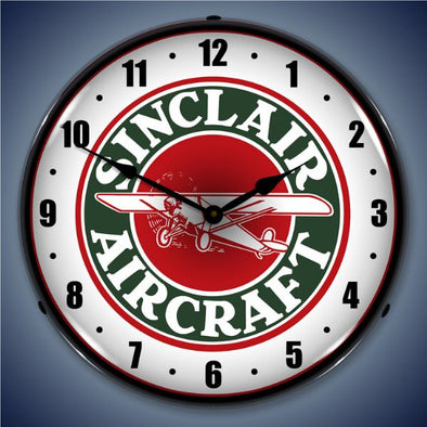Sinclair Aircraft Aviation LED Clock