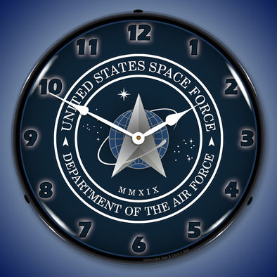 Space Force LED Clock