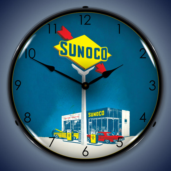 Sunoco Gas LED Clock