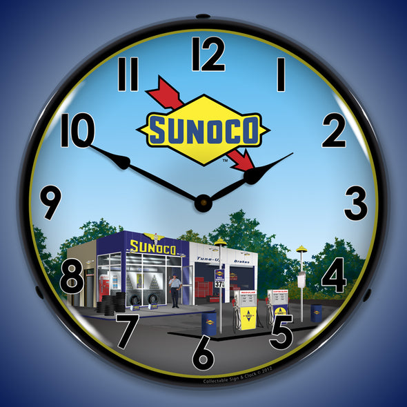Sunoco Station 2 LED Clock
