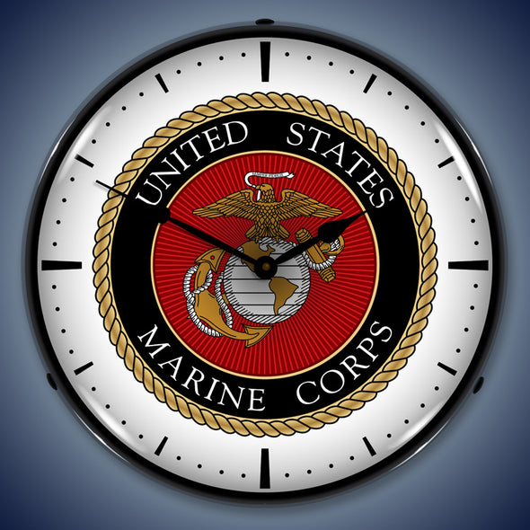 US Marine Corps LED Clock